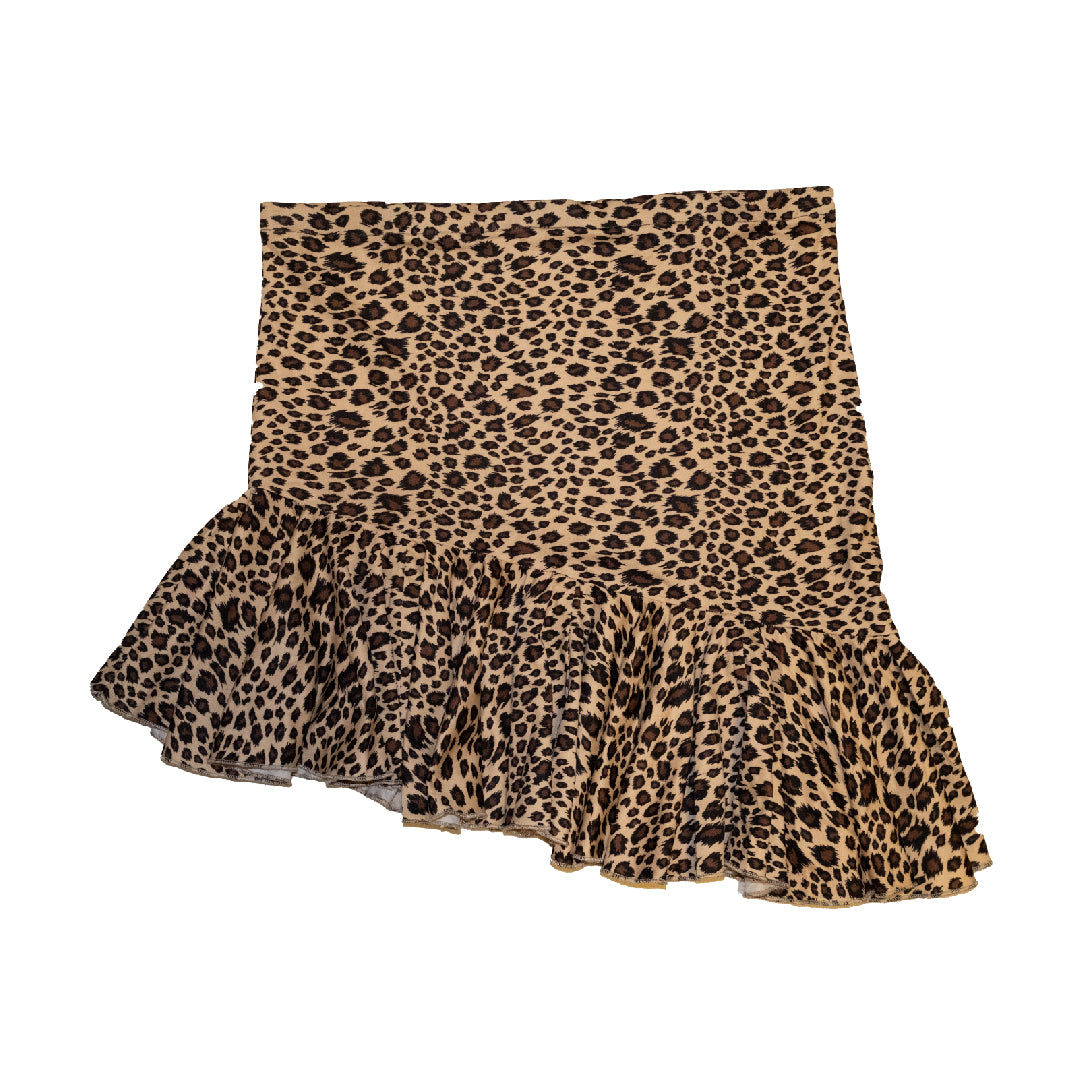 Asymmetrical Ruffle Bodycon Skirt