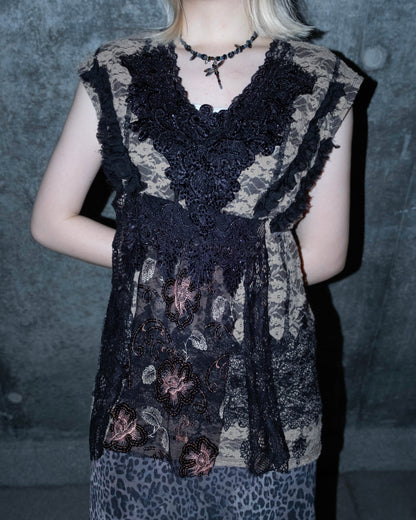 Remake Vampire Patchwork Vest