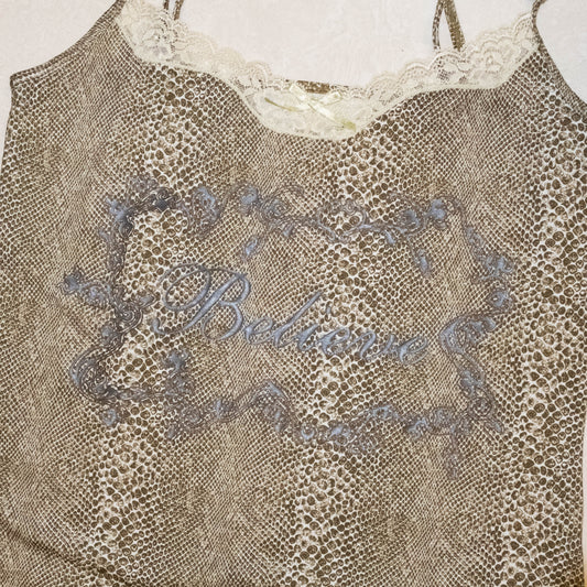 Snake Pattern Believe Cami