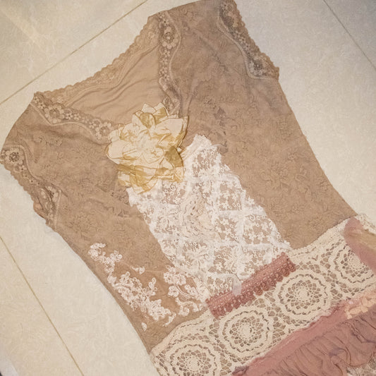 Remake Pink Blossom Vest