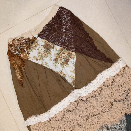 Remake Patchwork Maxi Skirt