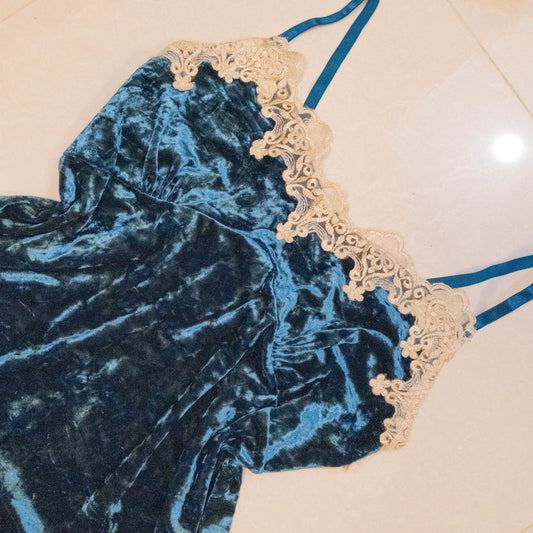 Sapphire Velvet Cami