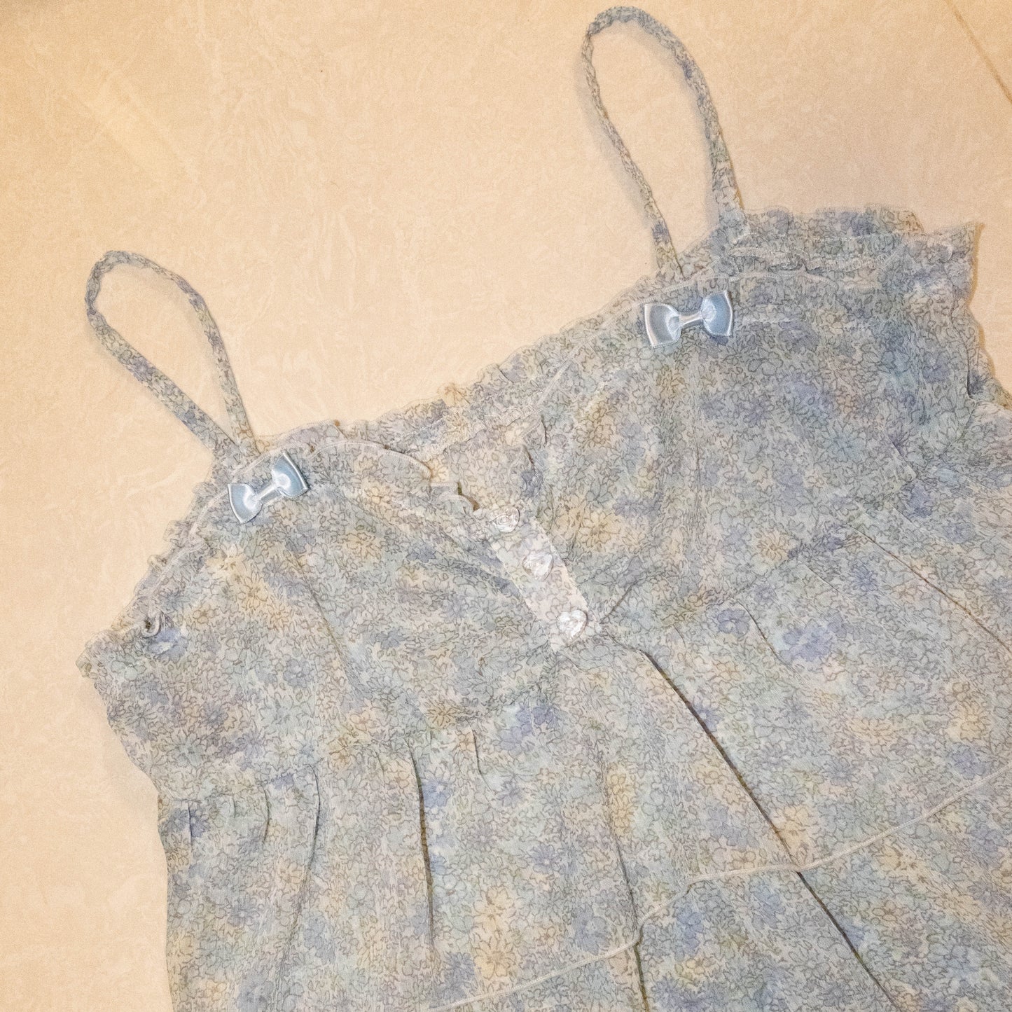 Blue Floral Cami Dress