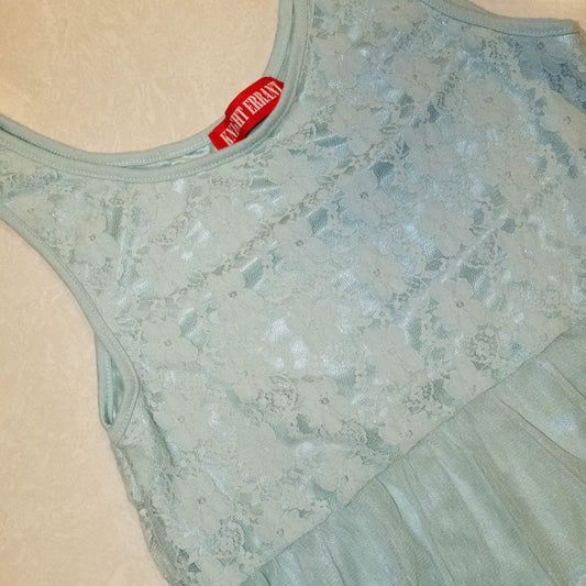 Mint Lace Vest Dress