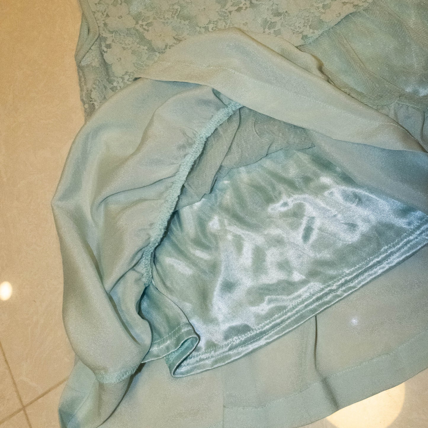 Mint Lace Vest Dress