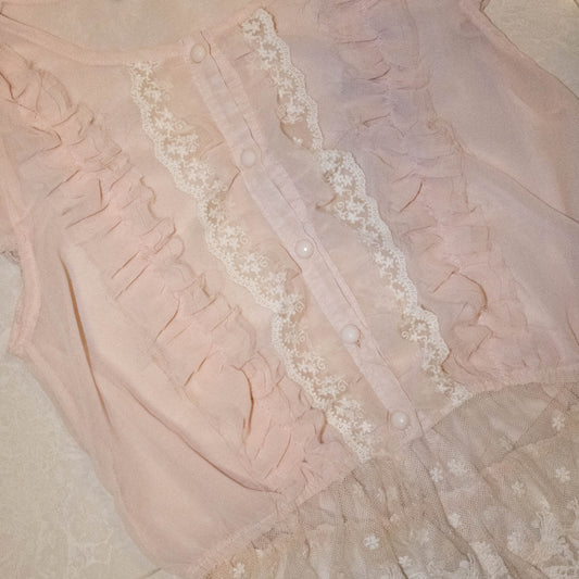 Blush Pink Lace Top