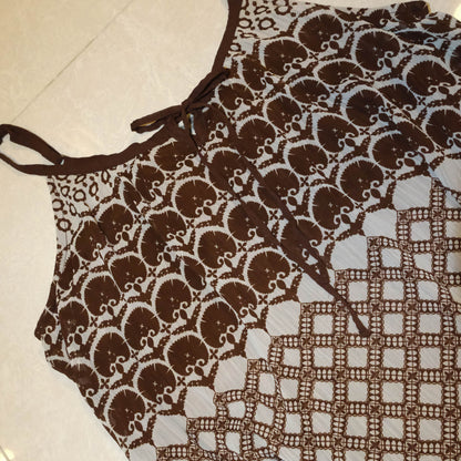Mahogany Sheer Cami Dress