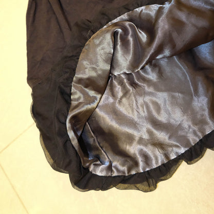 Charcoal Satin Patchwork Dress