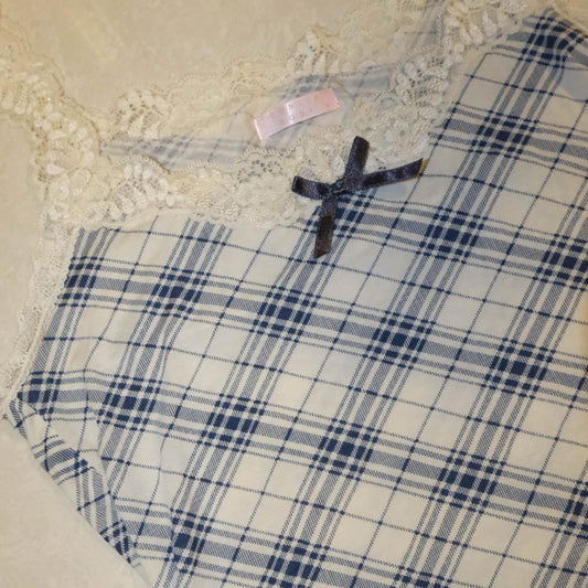 Sapphire Plaid Cami
