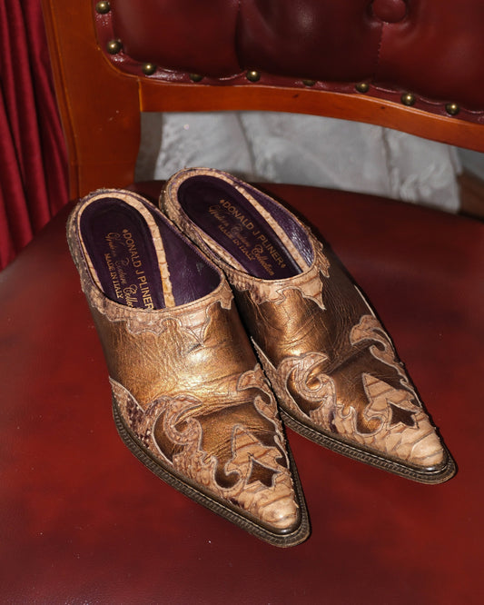[Italy] Donald J. Pliner Western Couture Mules