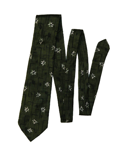 Moss Woodland Jasmine Vintage Tie