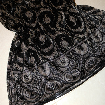 Vintage Pattern Silk Cami Dress