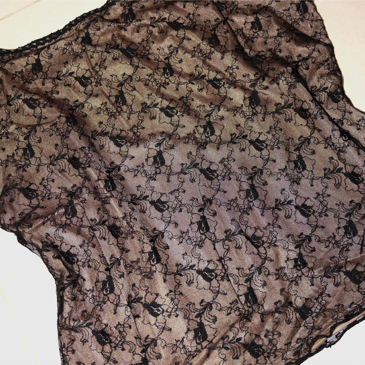 Black Mesh Lace Cami