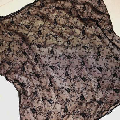 Black Mesh Lace Cami