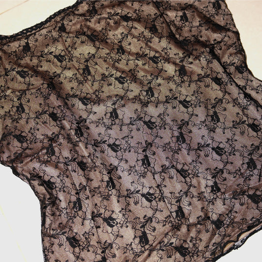 Black Mesh Lace Cami