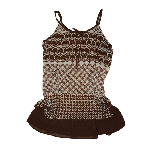 Mahogany Sheer Cami Dress