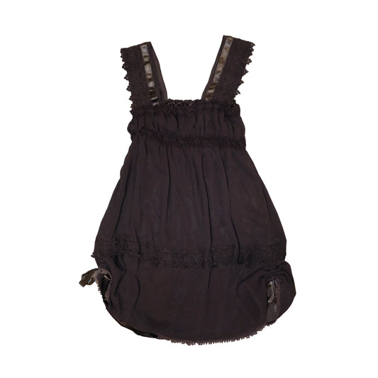 Charcoal Ruffle Cami Dress