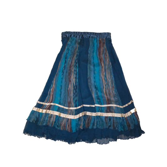 Turquoise Blue Maxi Skirt