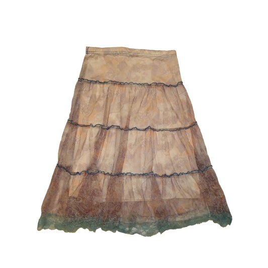 Antique Mesh Maxi Skirt