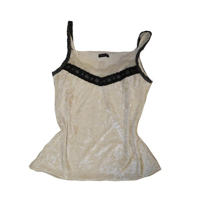 Pearl White Velvet Cami
