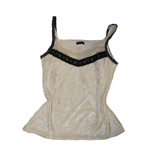 Pearl White Velvet Cami