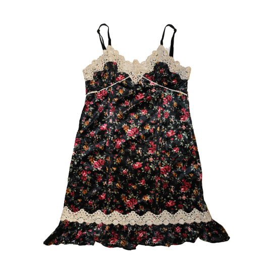 Flowery Velvet Cami Dress