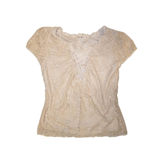 Creamy Lacey Top