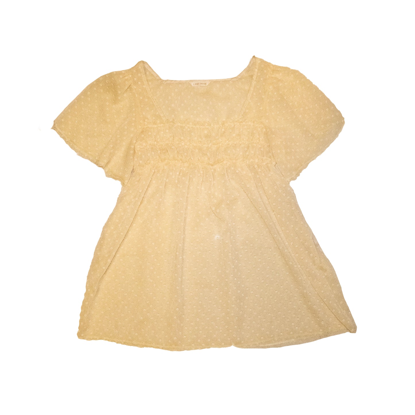 Baby Yellow Polka Dots Top