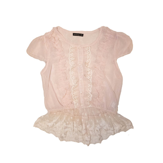 Blush Pink Lace Top