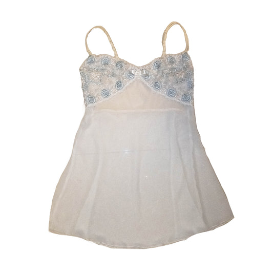 Blue Rose Sheer Cami Dress
