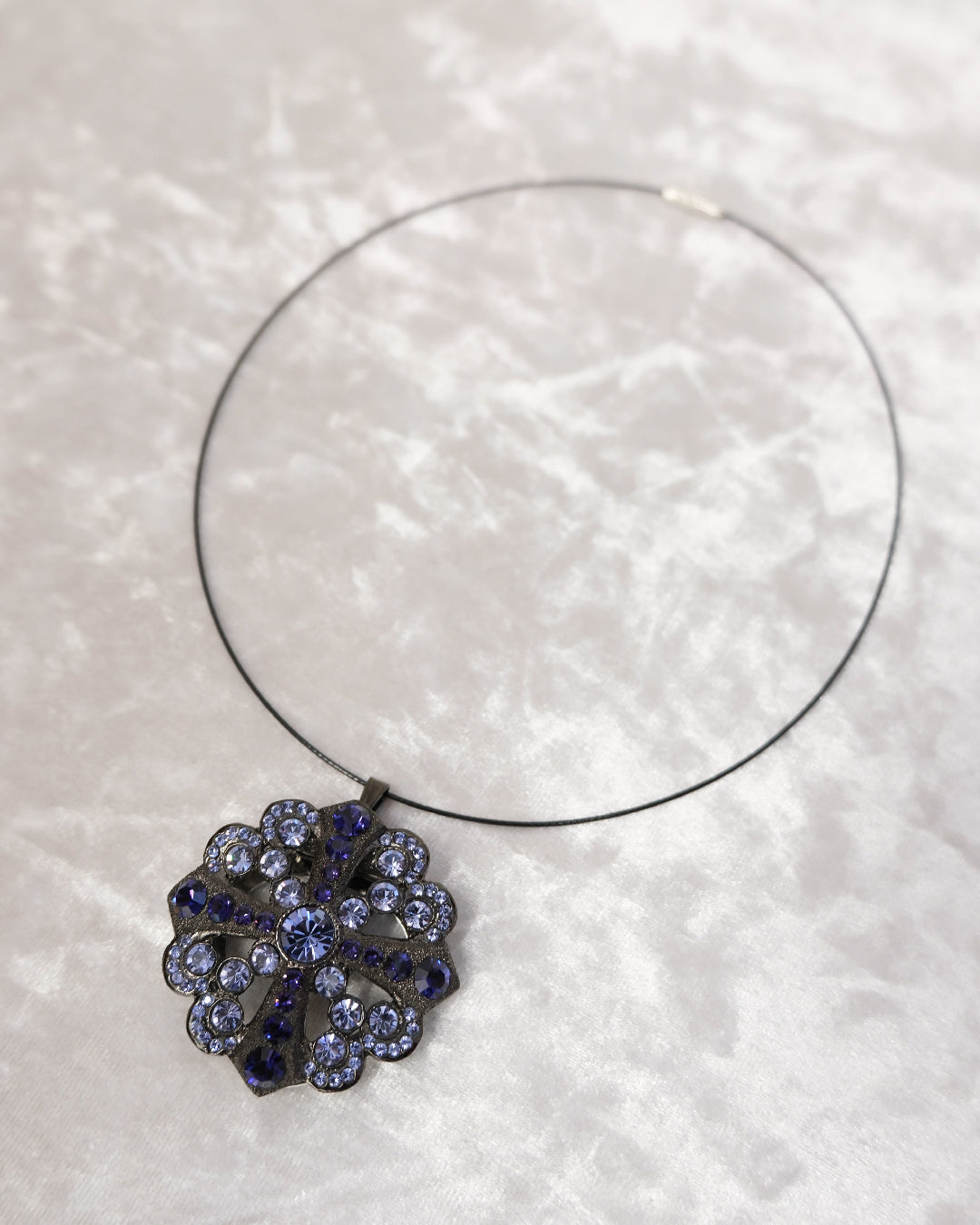 Boysenberry Gemstone Necklace & Brooch