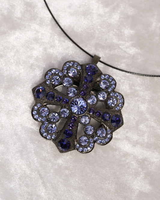 Boysenberry Gemstone Necklace & Brooch