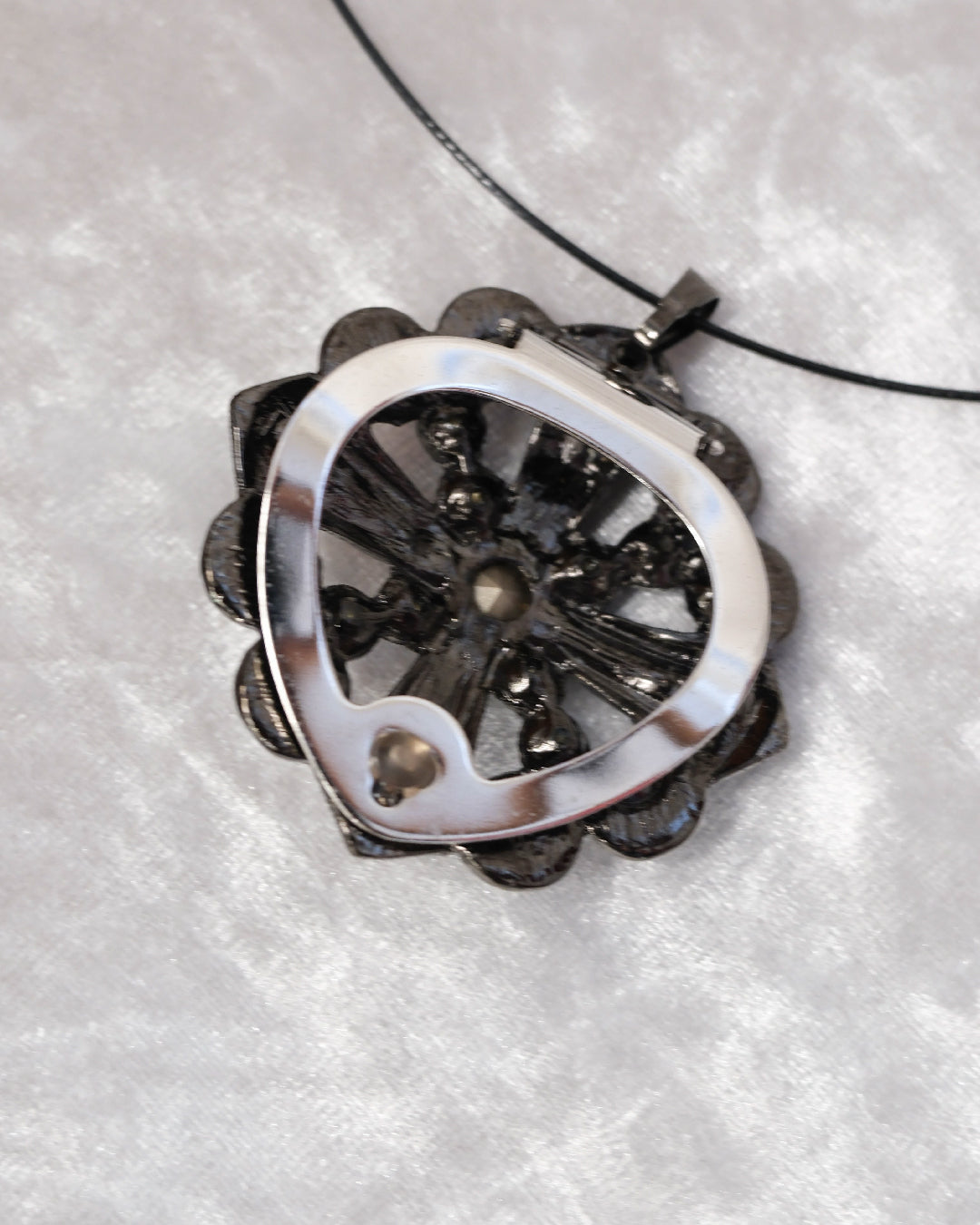 Boysenberry Gemstone Necklace & Brooch