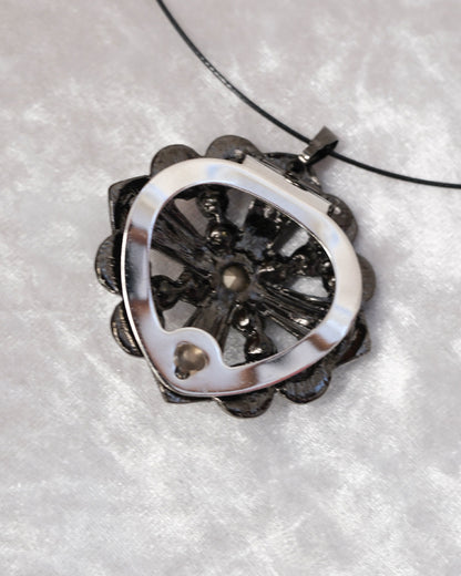 Boysenberry Gemstone Necklace & Brooch