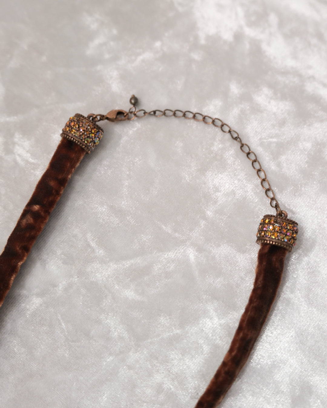 Victorian Vintage Gemstone Velvet Necklace