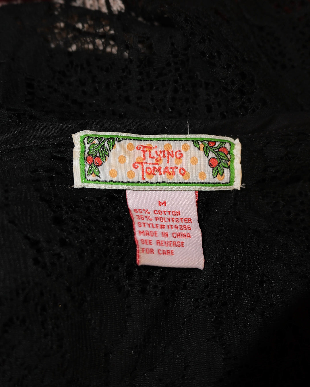 Flying Tomato Bohemian Gothic Top