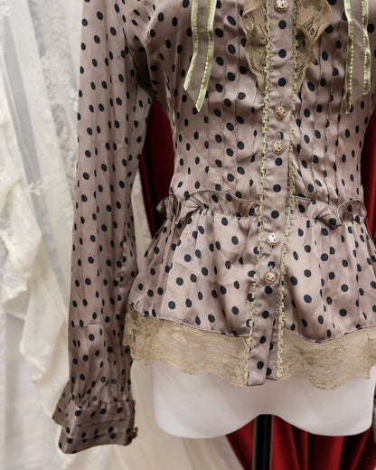Tortilla Satin Polka Dots Shirt
