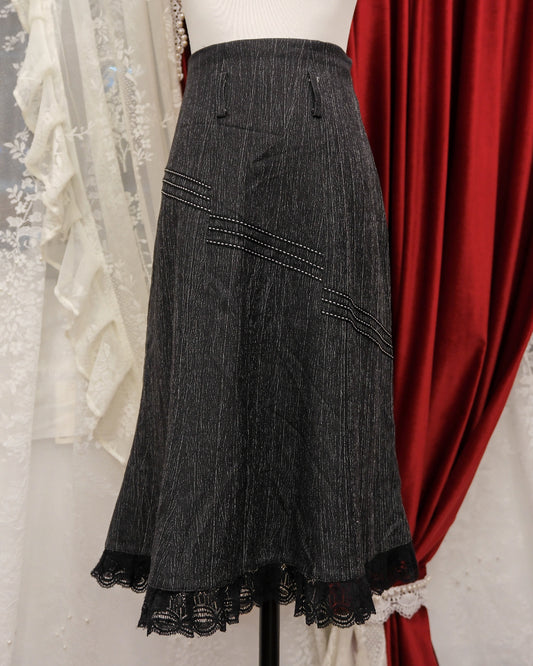 Navy Midi Skirt