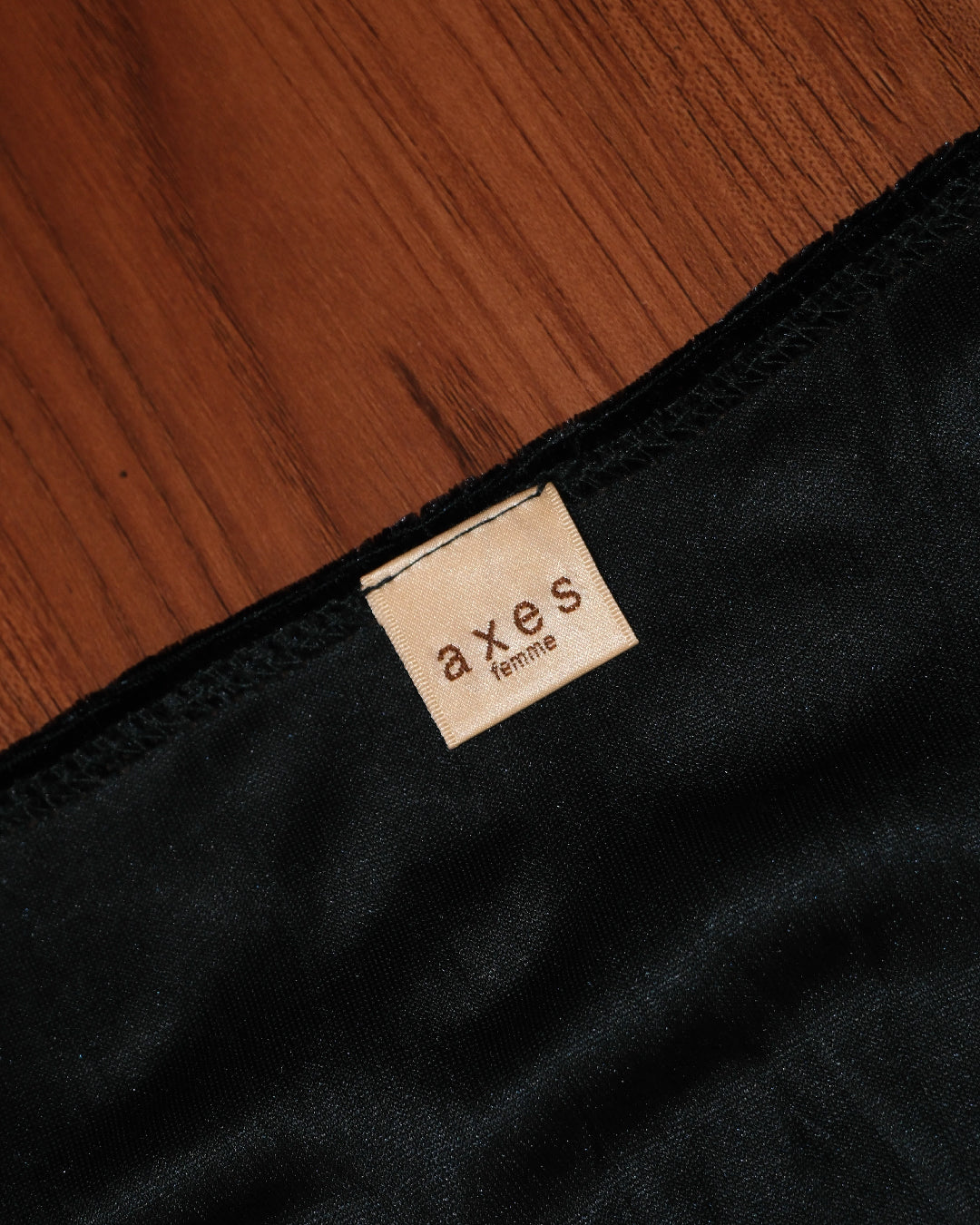 Axes Femme Asymmetric Velvet Dress