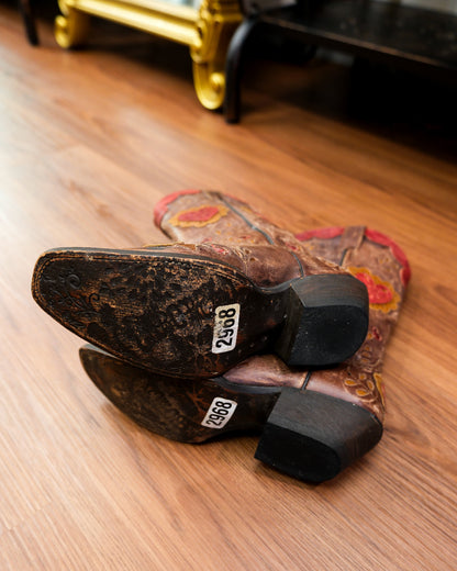 [Mexico] Vintage Caborca Heart Boots