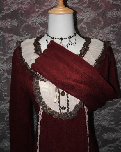 [Axes Femme] Currant Rose One Piece Dress