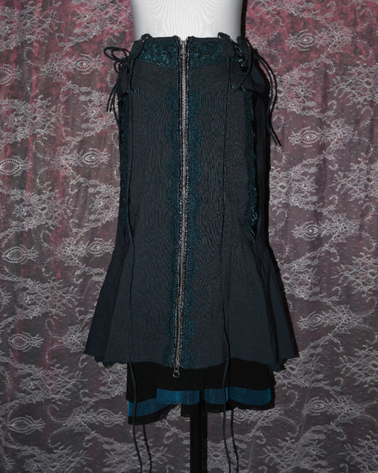 [Ozz on Japan] Army Green Skirt (Double Skirts)