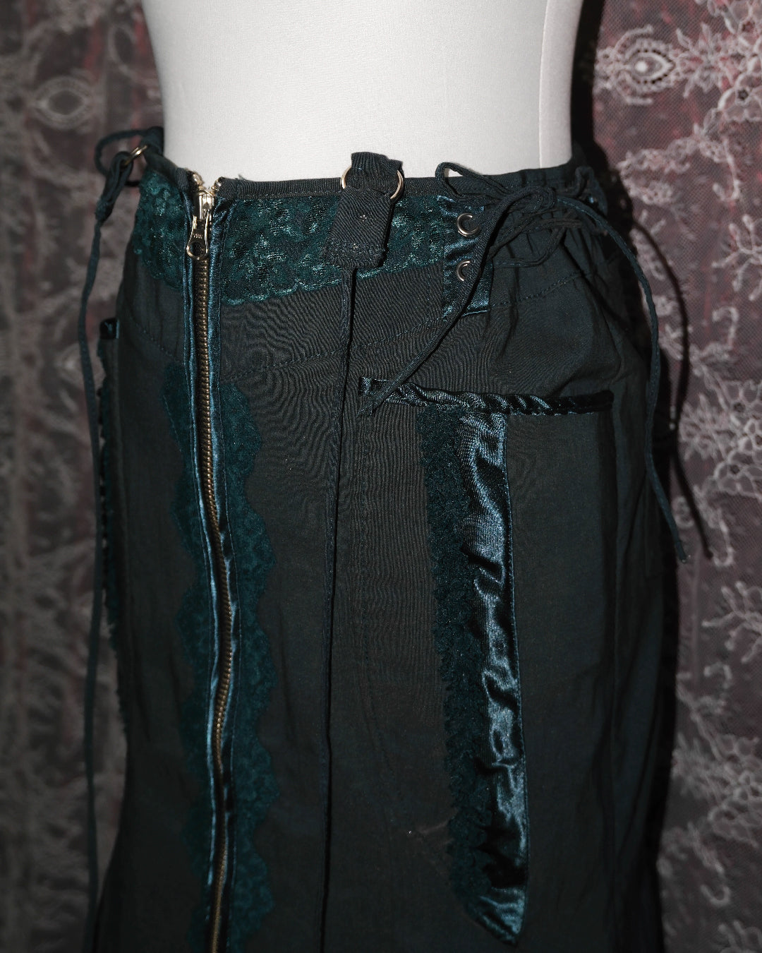 [Ozz on Japan] Army Green Skirt (Double Skirts)