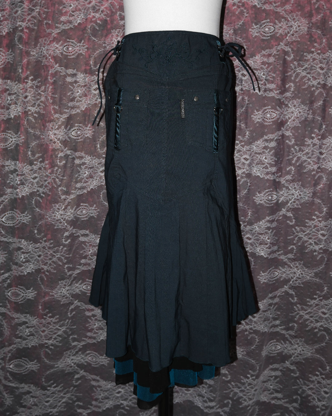 [Ozz on Japan] Army Green Skirt (Double Skirts)