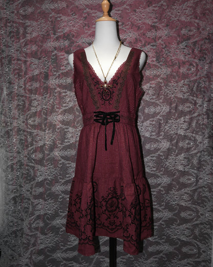 [Axes Femme] Berry Wine Victorian Dress