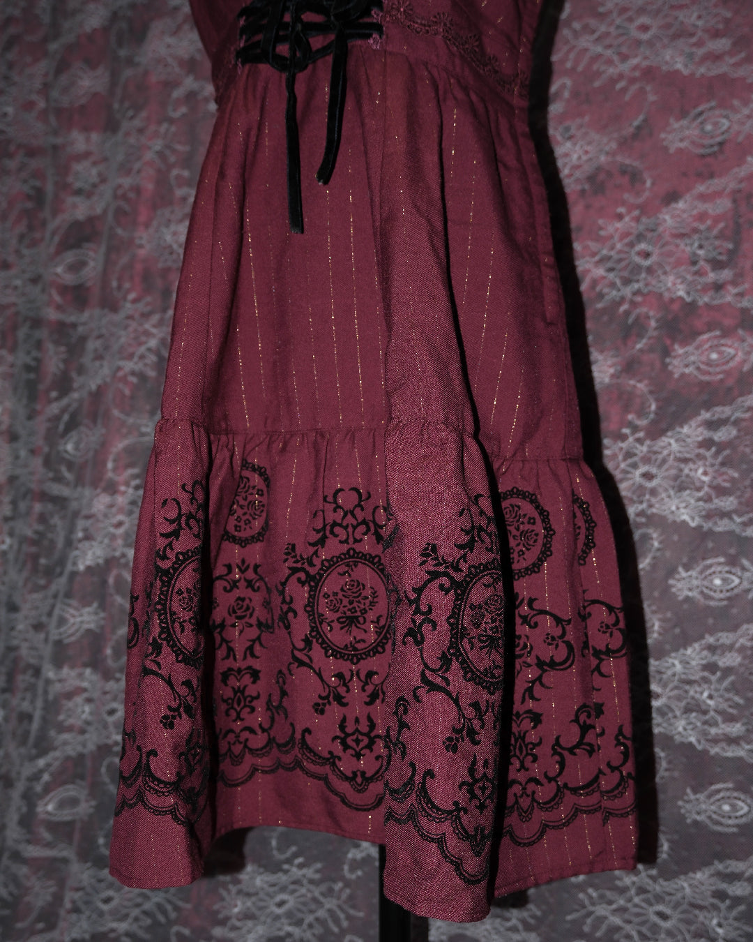 [Axes Femme] Berry Wine Victorian Dress
