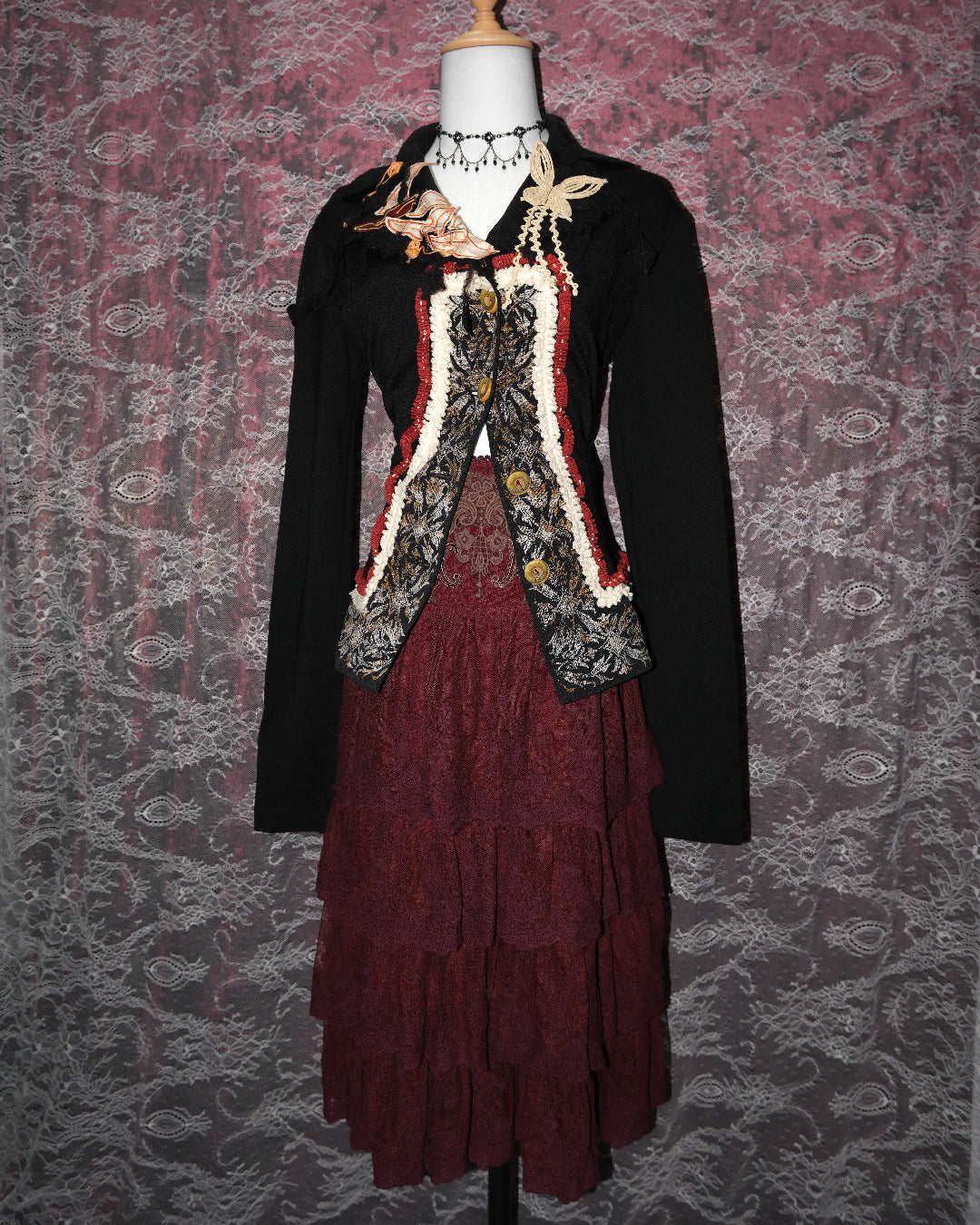 [Ozz on Japan] Ruby Red Rococo Skirt