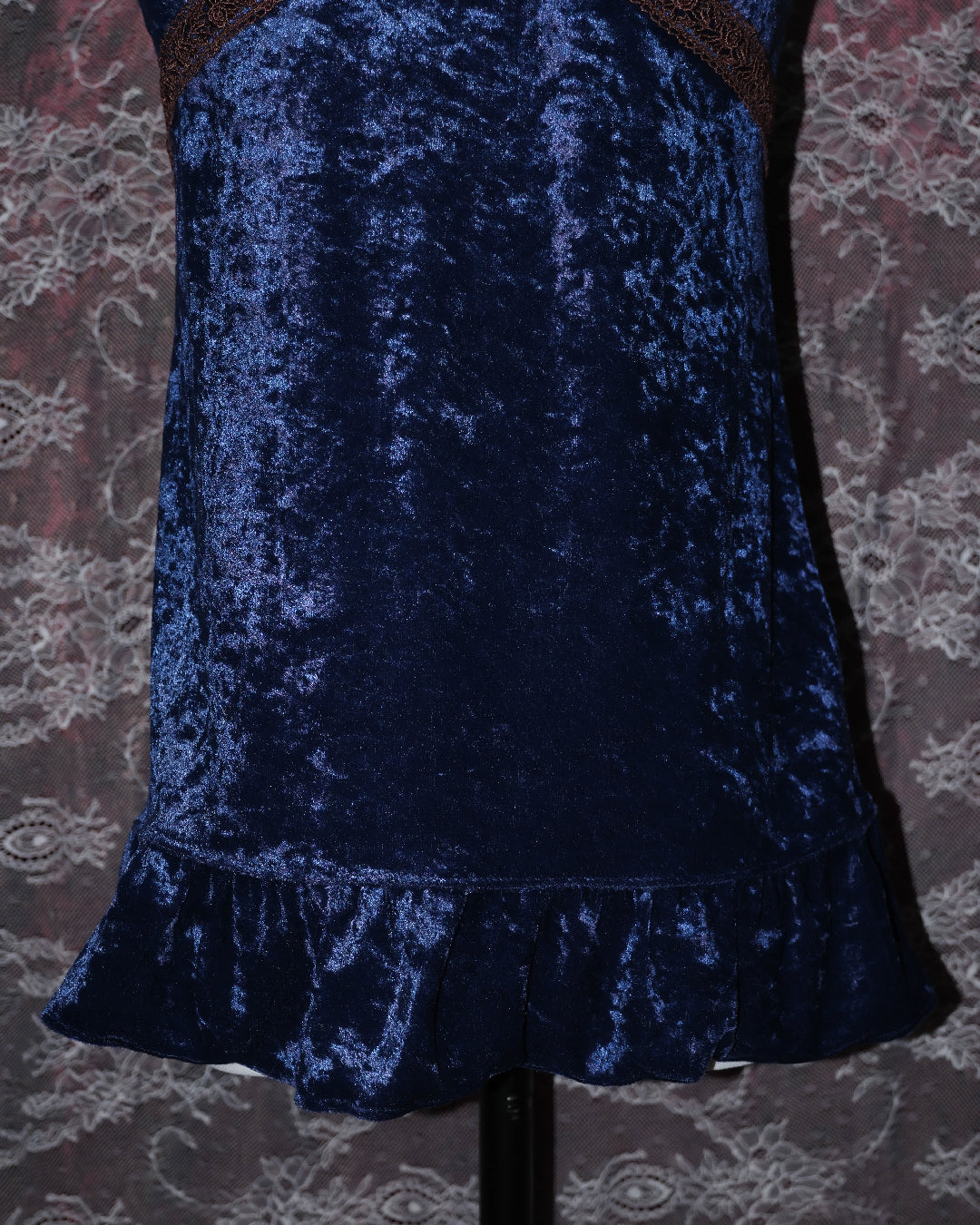 Midnight Navy Velvet Camisole