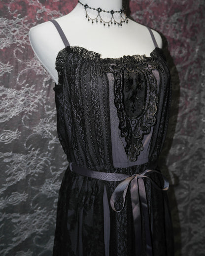 [Axes Femme] Ebony Petal Lace Dress
