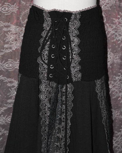 [Ozz on Japan] Midnight Ebony Lace Skirt